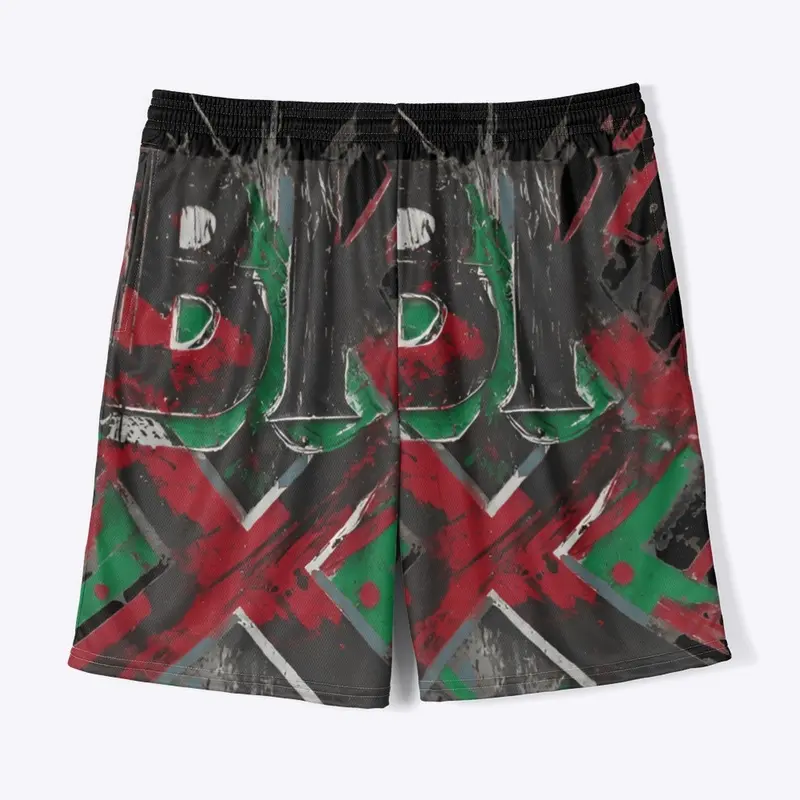 BKX All-Over Print Men's Jersey Shorts B