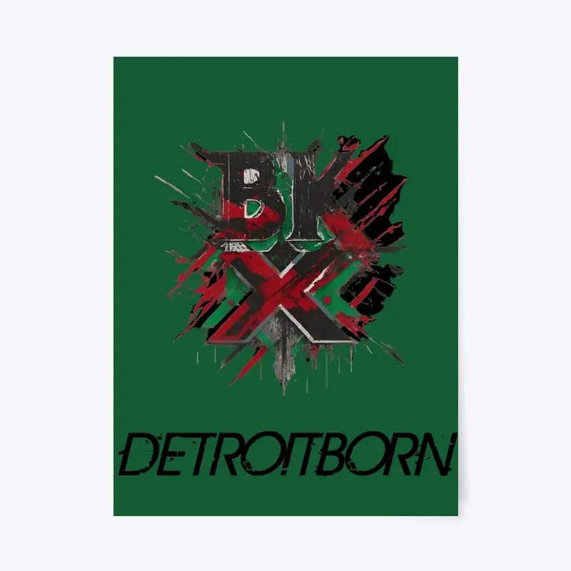 BKX DETROIT BORN POSTER