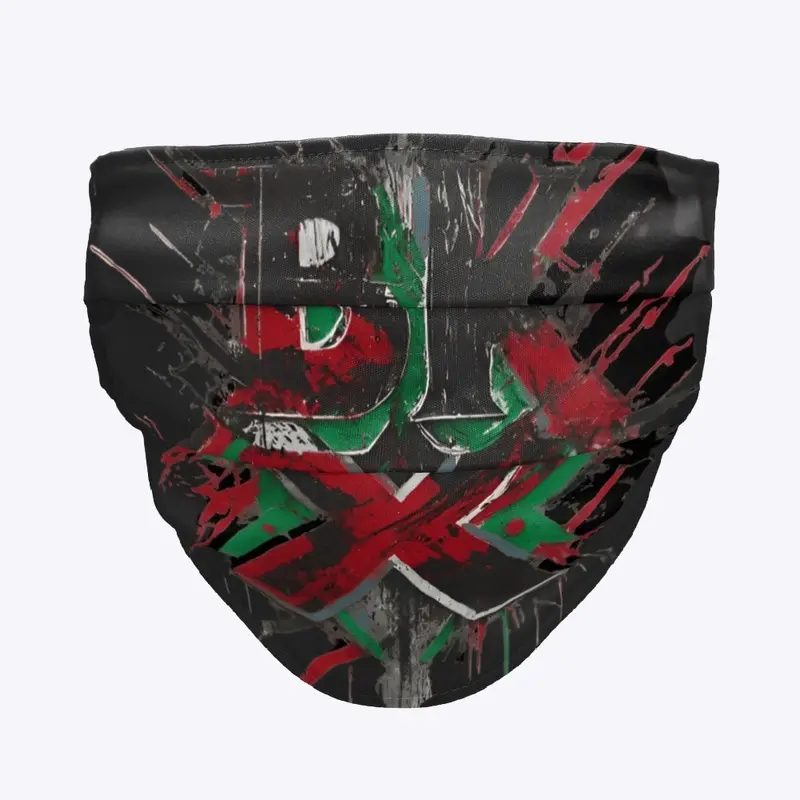 BKX CLOTH FACE MASK BLACK