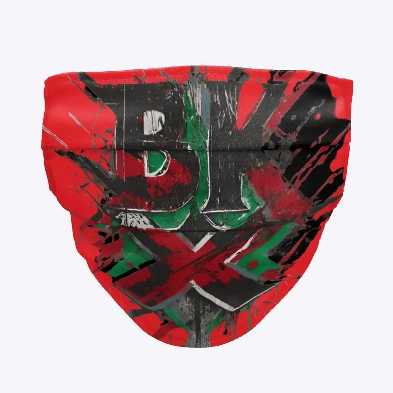 BKX CLOTH FACE MASK RED